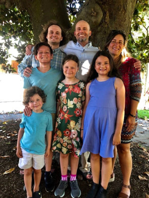 Rev. Brett Barbee and his family